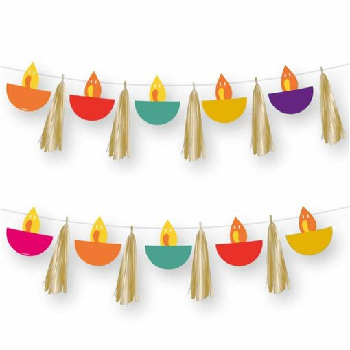 Diwali Symbol & Tassel Celebration Garland