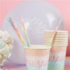 Eco Pastel Rainbow Paper Straws