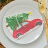 Christmas Car with Tree Paper Napkins