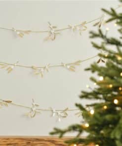 Gold Mistletoe Garland