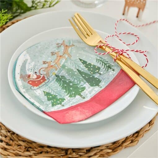 Snow Globe Paper Napkins