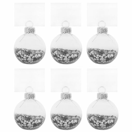 Silver Star Confetti Place Holders