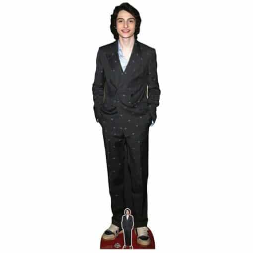 Finn Wolfhard Black Suit Stranger Things Lifesize Cardboard Cutout