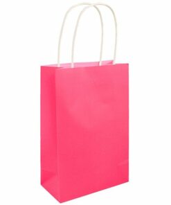 Hot Pink Paper Party Bag