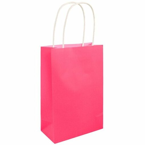 Hot Pink Paper Party Bag