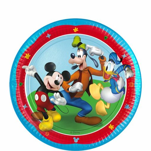 Mickey Rock The House Paper Plates