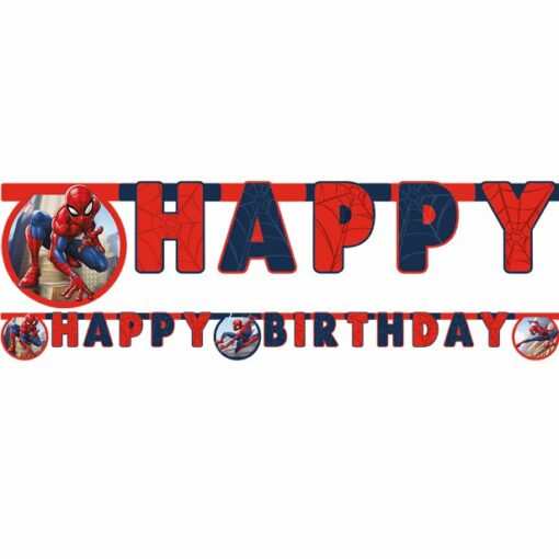 Spiderman Happy Birthday Banner