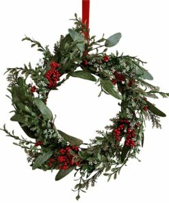 Foliage & Berries Winter Wreath