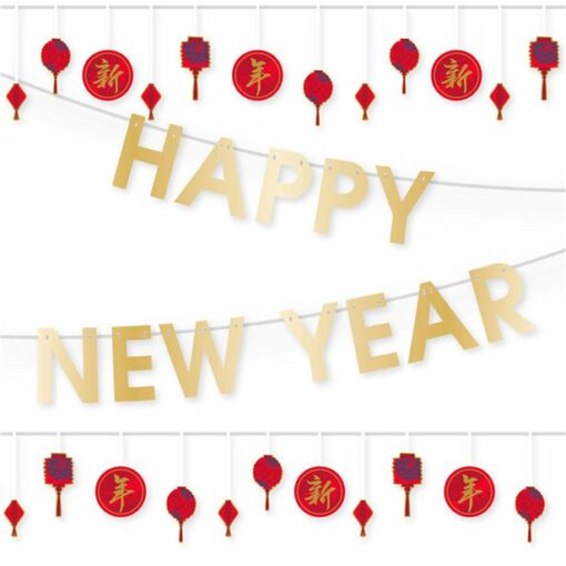 Chinese New Year Paper Banners Set