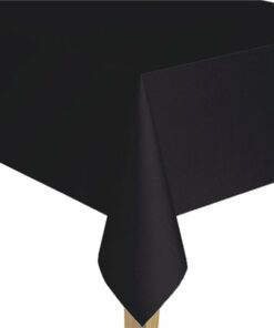 Black Plastic Table Cover