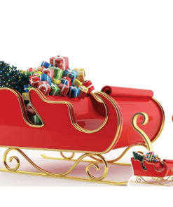 Christmas Santa Sleigh with Presents Lifesize Cardboard Cutout