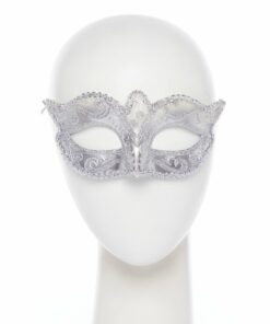 Silver Glitter Mask