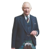 King Charles Kilt Lifesize Cardboard Cutout