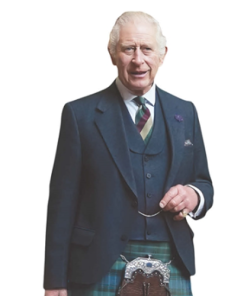 King Charles Kilt Lifesize Cardboard Cutout