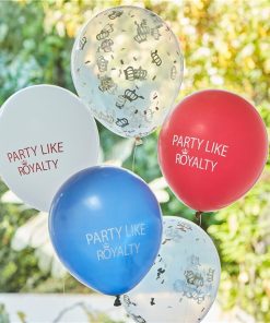 Party Like Royalty & Confetti Balloons