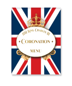 King Charles III Coronation Menu Cards