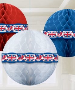 Great Britain Honeycomb Hanging Decoration