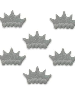 Silver Tiara Sugar Cake Toppers