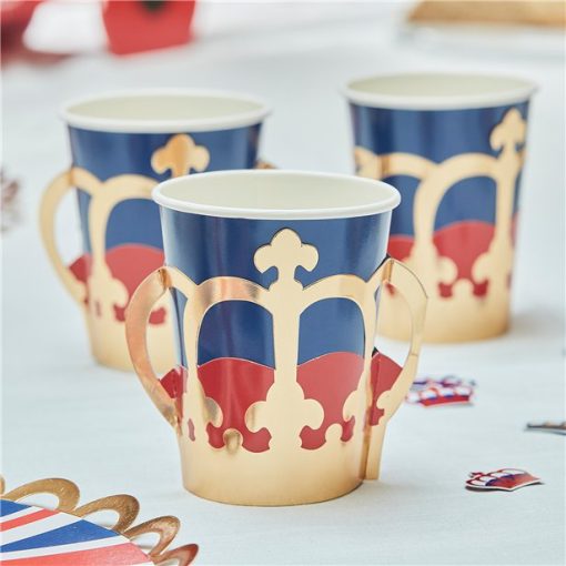 Royal Crown Pop Out Paper Cups