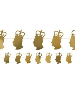 King Charles Cut Out Paper Garland