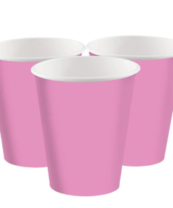 Bright Pink Eco-Friendly Paper Cups