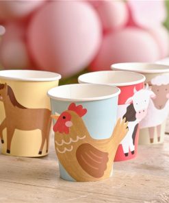 Farm Animals Paper Party Cups