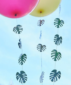 Palm Leaf Hawaiian Tiki Balloon Tails Decorations