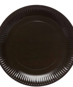 Black Eco-Friendly Paper Plates