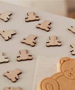 Bear Shaped Wooden Confetti