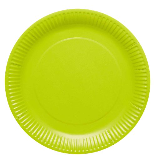 Lime Green Eco-Friendly Paper Plates, Cups & Napkins