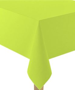 Lime Green Paper Eco-Friendly Tablecover