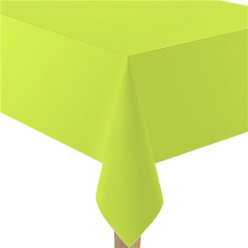 Lime Green Paper Eco-Friendly Tablecover