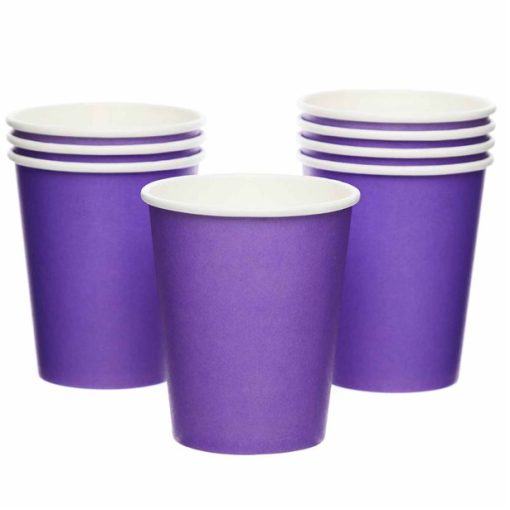 Purple Eco-Friendly Paper Cups