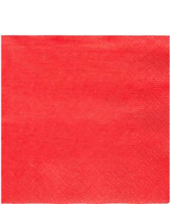 Red Eco-Friendly Paper Napkins