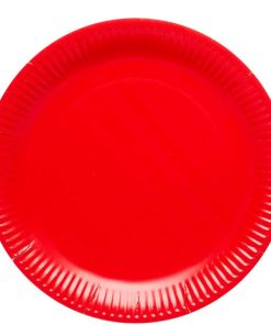 Red Eco-Friendly Paper Plates