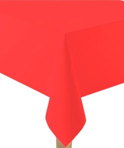 Red Paper Eco-Friendly Tablecover