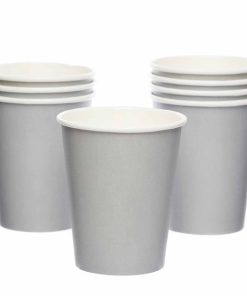 Silver Eco-Friendly Paper Cups