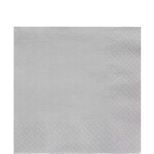 Silver Eco-Friendly Paper Napkins