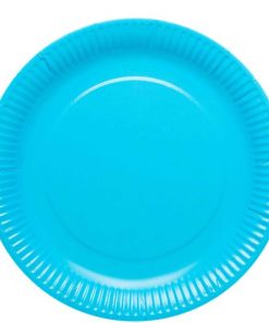 Turquoise Blue Eco-Friendly Paper Plates