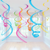 Multi-coloured Hanging Swirls Decoration