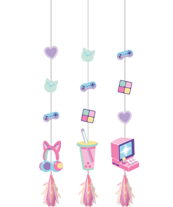 Digital Gamer Hanging Cutouts with Tassels