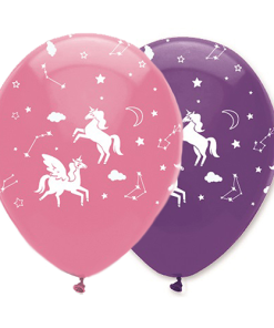 Unicorn Galaxy Printed Latex Balloons