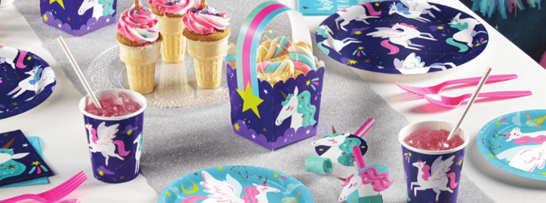 Unicorn Birthday Decorations Unicorn Cup Plate Napkin Banner Kids