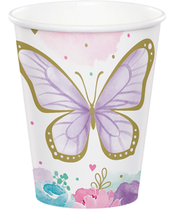 Butterfly Shimmer Paper Cups