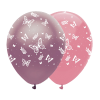 Butterfly Shimmer Printed Latex Balloons