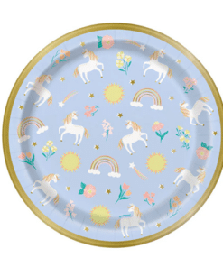 Unicorns & Rainbows Paper Plates