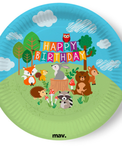 Woodland Animal Party Plates