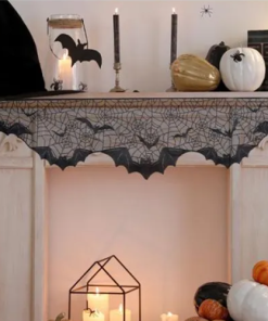 Halloween Fireplace Drape Decoration