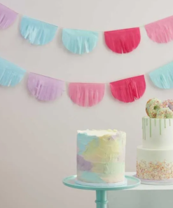 Pastel Tissue Paper Fringe Bunting