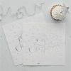 Silver Foiled Merry Christmas Napkins